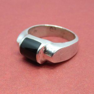 Vintage 925 Onyx Ring